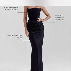 Elegant Strapless Black Dress